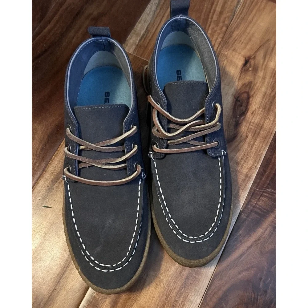 Seavees Shoes Mens ‎ Navy Suede Bayside Moc Chukka Lace Up Boot MENS 8.5